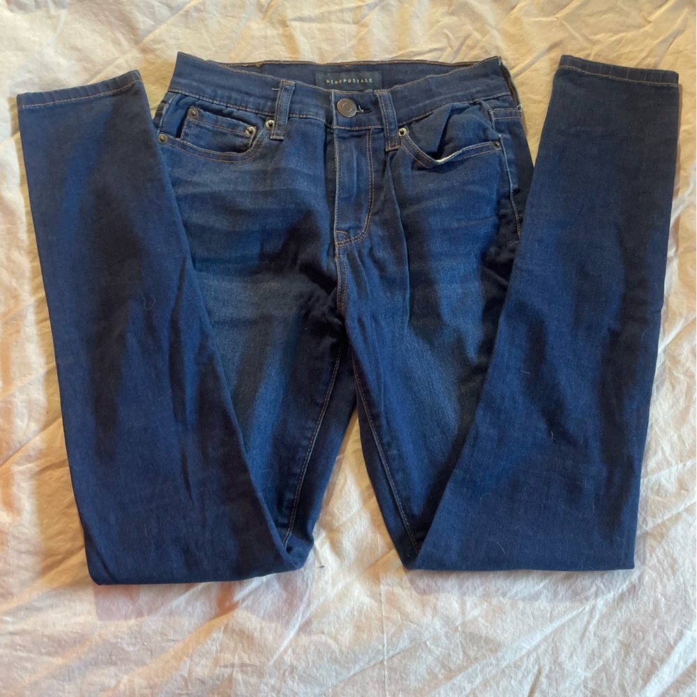Aeropostal Dark Blue Denim Jeggings